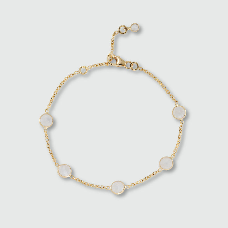 Antibes Moonstone and Gold Vermeil Bracelet