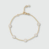 Antibes Moonstone and Gold Vermeil Bracelet