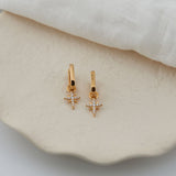 Auree x @theeditbutton Gold and Cubic Zirconia Star Drops