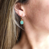 Manhattan Gold and Amazonite Interchangeable Gemstone Drops