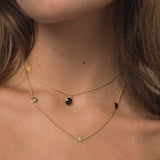 Westwick Quintet Gold Vermeil Disc Necklace