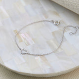 Verona Sterling Silver Love Heart Bracelet