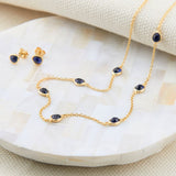 Hampton Multi Sapphire & Gold Vermeil Necklace