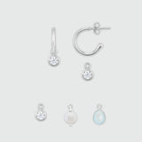 Manhattan Sterling Silver Hoop Earrings