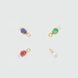 Mini Manhattan Sapphire & Gold Vermeil Interchangeable Gemstone Drops