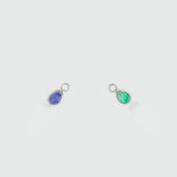 Mini Manhattan Emerald & Silver Interchangeable Gemstone Drops