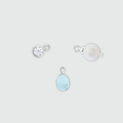 Manhattan Interchangeable Silver Drops (for Manhattan Hoops)