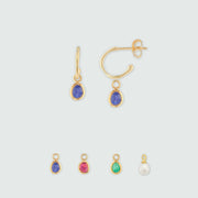 Mini Manhattan Gold Hoop and Interchangeable Drop Earrings