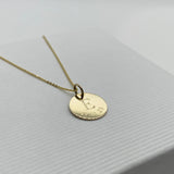 Walcot Personalised Disc Initial with Date Pendant