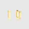 Auree x @theeditbutton Small Gold Rectangular Chunky Hoops