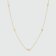 Moka Multi Shell 18ct Gold Vermeil Necklace