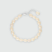 Gloucester White Freshwater Pearl & Sterling Silver Bracelet