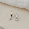 Auree x @theeditbutton Silver Interchangeable Hoop & CZ Star Drop Earrings