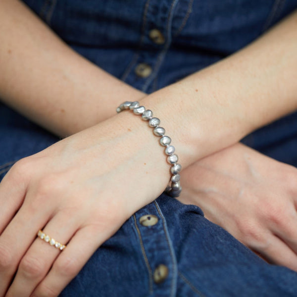 Alderley Grey Pearl & Sterling Silver Bracelet