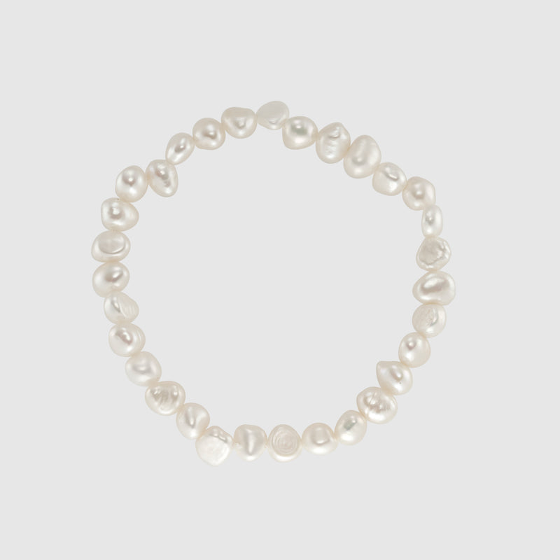 Alderley White Pearl Stretch Bracelet