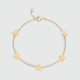 Alta Gold Vermeil Multi Star Bracelet