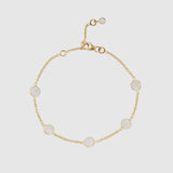Antibes Moonstone and Gold Vermeil Bracelet