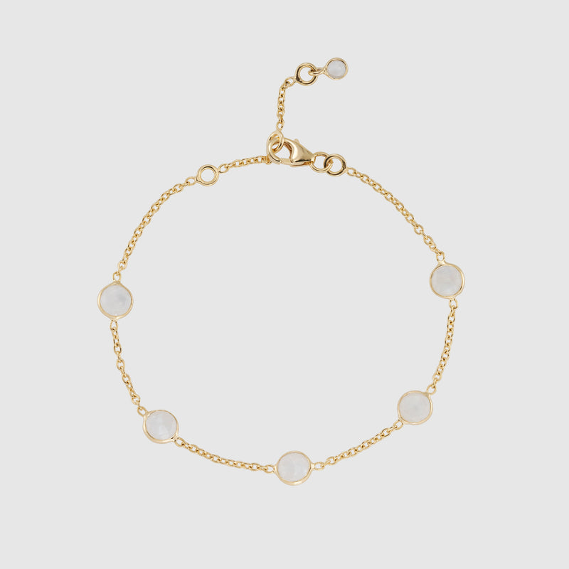 Antibes Moonstone and Gold Vermeil Bracelet