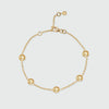 Antibes Citrine and Gold Vermeil Station Bracelet