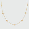 Antibes Citrine and Gold Vermeil Station Necklace