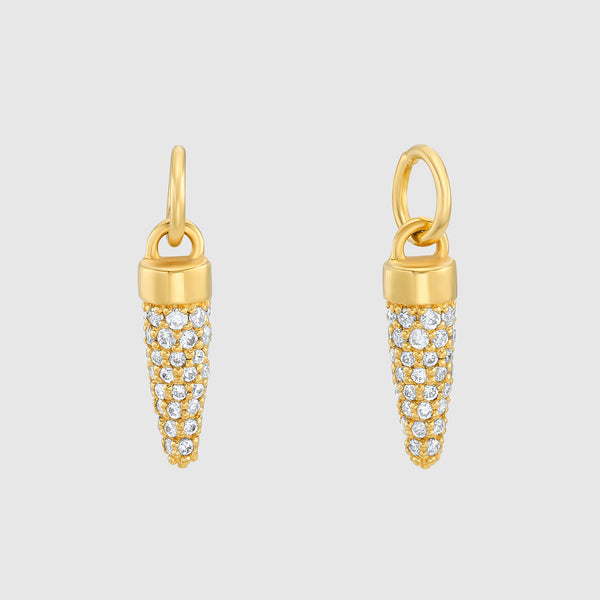 Auree x @theeditbutton Gold and Cubic Zirconia Pointed Drops-Auree Jewellery