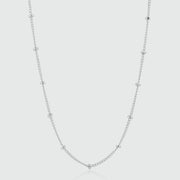 Barbican Sterling Silver 22" Beaded Chain