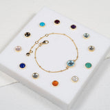 Barcelona Birthstone Gold Vermeil Bracelet-Auree Jewellery