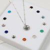 Barcelona Silver Birthstone Necklace-Auree Jewellery