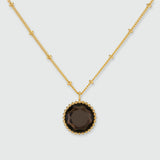 Barcelona November Smokey Quartz Birthstone Necklace