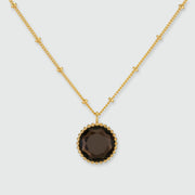 Barcelona November Smokey Quartz Birthstone Necklace
