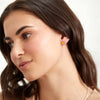 Earrings - Barcelona Silver July Carnelian Birthstone Stud Earrings