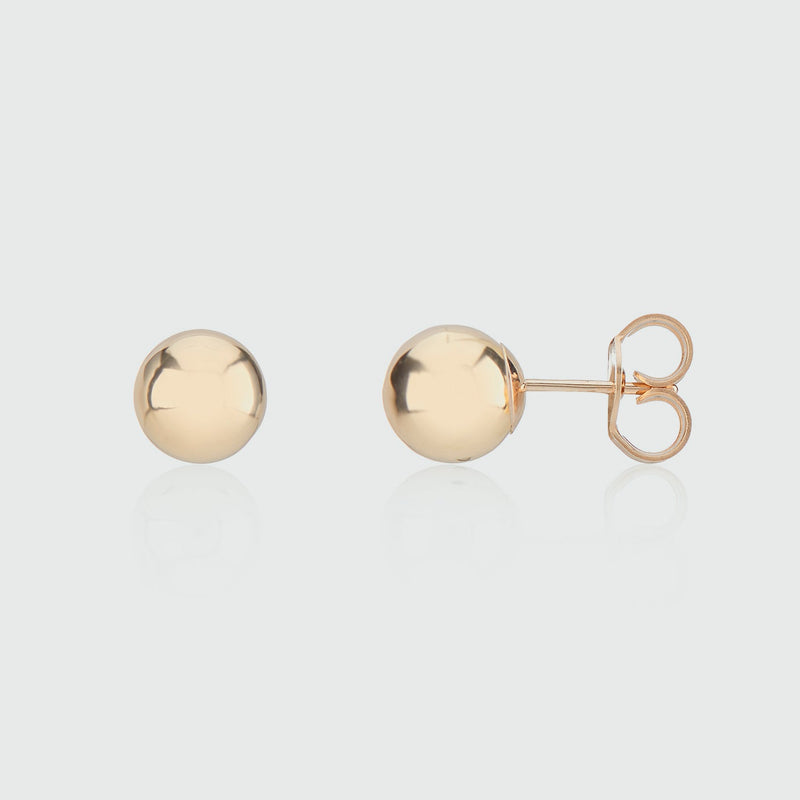 Beaufort Gold Vermeil Ball Stud Earrings