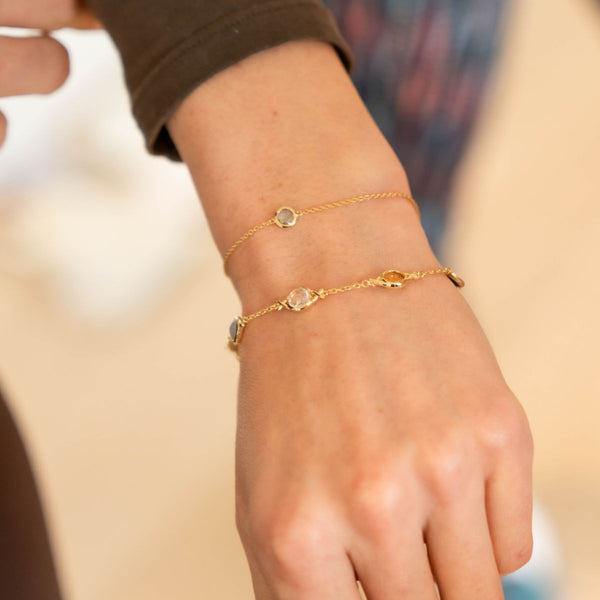 Bilbao Birthstone Gold Vermeil Bracelet