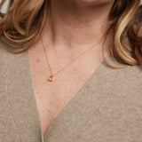 Brooklyn Citrine & Gold Vermeil Necklace-Auree Jewellery