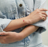 Brooklyn Pink Fuchsia Chalcedony & Gold Vermeil Bracelet