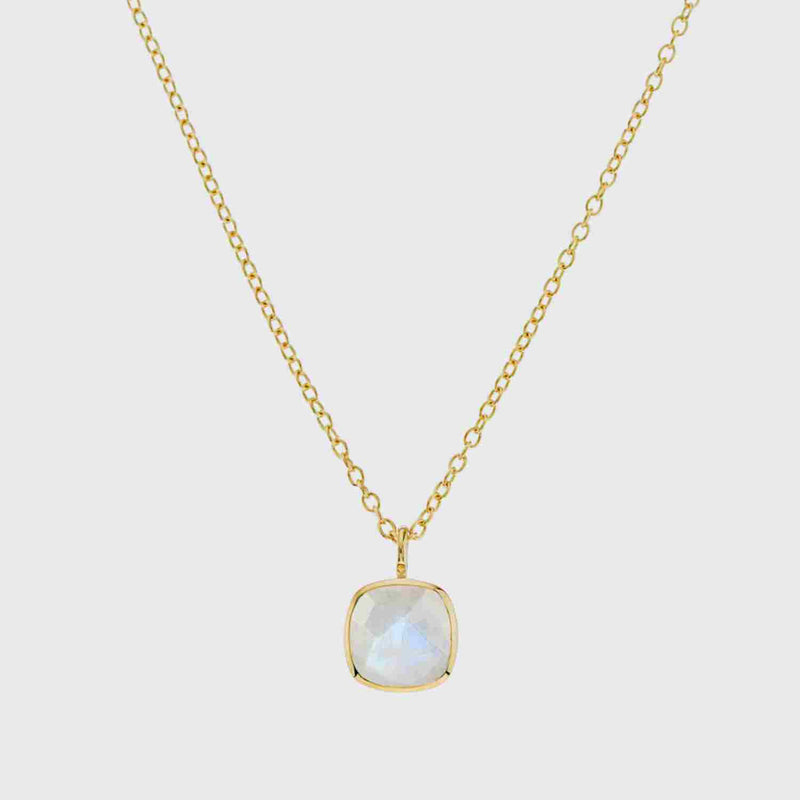 Brooklyn Moonstone & Gold Vermeil Necklace-Auree Jewellery