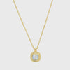 California Cushion Moonstone Necklace-Auree Jewellery