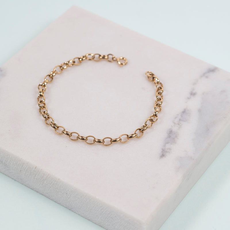 Cathcart Gold Vermeil Oval Belcher Bracelet-Auree Jewellery