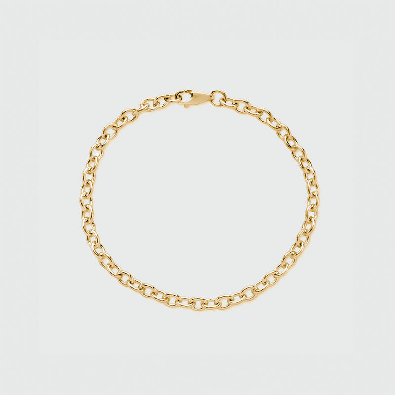 Cathcart 18ct Gold Vermeil Oval Belcher Bracelet