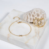Deia Gold Vermeil Single Kiss Bracelet