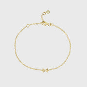 Deia Gold Vermeil Single Kiss Bracelet-Auree Jewellery