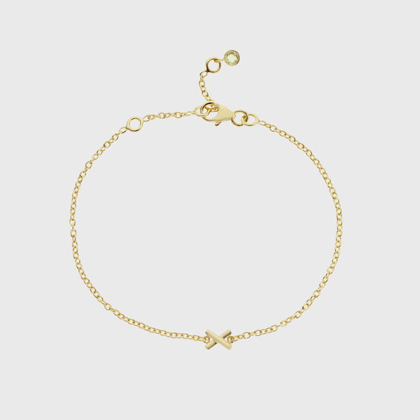 Deia Gold Vermeil Single Kiss Bracelet