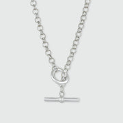 Fernshaw Sterling Silver T-bar Necklace