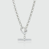 Fernshaw Sterling Silver T-bar Necklace