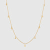 Frascati Yellow Gold Multi Disc Necklace