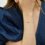 Hampton Emerald & Gold Vermeil Bracelet-Auree Jewellery