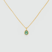 Mini Manhattan Emerald & Gold Vermeil Necklace