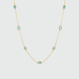 Hampton Multi Emerald & Gold Vermeil Necklace