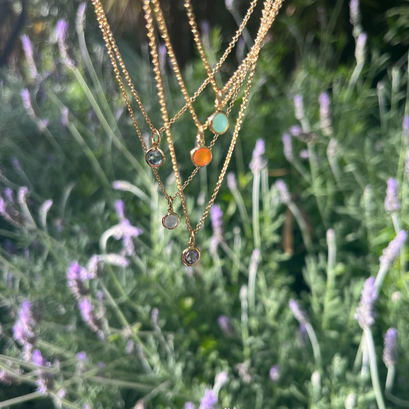 Bilbao Birthstone Gold Vermeil Necklace
