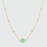Iseo Green Chalcedony & Gold Vermeil Necklace